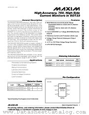 MAX4008 datasheet pdf MAXIM - Dallas Semiconductor