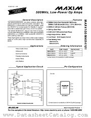 MAX4100 datasheet pdf MAXIM - Dallas Semiconductor
