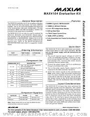 MAX4104EVKIT datasheet pdf MAXIM - Dallas Semiconductor