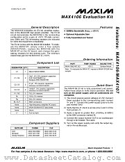 MAX4107EVKIT datasheet pdf MAXIM - Dallas Semiconductor