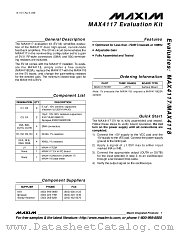 MAX4117EVKIT datasheet pdf MAXIM - Dallas Semiconductor