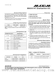 MAX4147EVKIT datasheet pdf MAXIM - Dallas Semiconductor