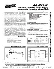 MAX4218 datasheet pdf MAXIM - Dallas Semiconductor