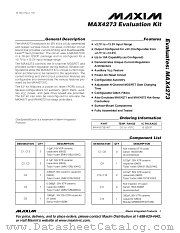 MAX4273EVKIT datasheet pdf MAXIM - Dallas Semiconductor