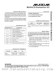 MAX4278EVKIT datasheet pdf MAXIM - Dallas Semiconductor