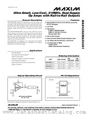 MAX4350 datasheet pdf MAXIM - Dallas Semiconductor