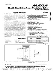 MAX4410 datasheet pdf MAXIM - Dallas Semiconductor