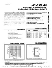 MAX4492 datasheet pdf MAXIM - Dallas Semiconductor