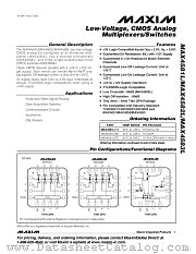 MAX4582L datasheet pdf MAXIM - Dallas Semiconductor