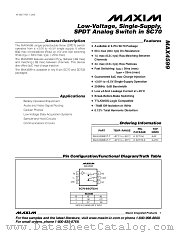 MAX4599 datasheet pdf MAXIM - Dallas Semiconductor