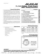 MAX4625 datasheet pdf MAXIM - Dallas Semiconductor