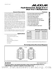 MAX4709 datasheet pdf MAXIM - Dallas Semiconductor