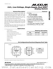 MAX4736 datasheet pdf MAXIM - Dallas Semiconductor