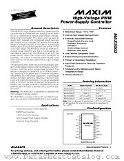 MAX5003 datasheet pdf MAXIM - Dallas Semiconductor