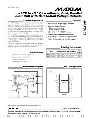 MAX5102 datasheet pdf MAXIM - Dallas Semiconductor