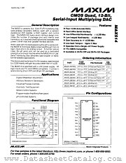 MAX514 datasheet pdf MAXIM - Dallas Semiconductor