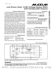 MAX5156 datasheet pdf MAXIM - Dallas Semiconductor