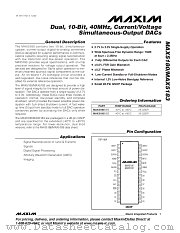 MAX5180 datasheet pdf MAXIM - Dallas Semiconductor
