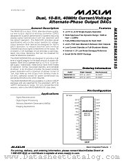 MAX5185 datasheet pdf MAXIM - Dallas Semiconductor