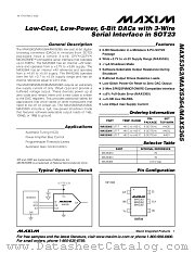 MAX5363 datasheet pdf MAXIM - Dallas Semiconductor