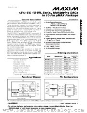 MAX552 datasheet pdf MAXIM - Dallas Semiconductor