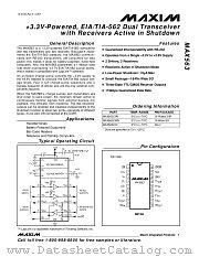 MAX563 datasheet pdf MAXIM - Dallas Semiconductor
