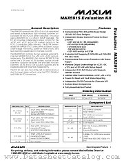 MAX5915EVKIT datasheet pdf MAXIM - Dallas Semiconductor