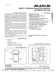 MAX6314 datasheet pdf MAXIM - Dallas Semiconductor