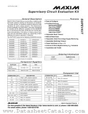 MAX63XXSUPEVKIT datasheet pdf MAXIM - Dallas Semiconductor