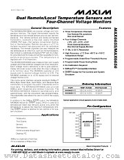 MAX6656 datasheet pdf MAXIM - Dallas Semiconductor