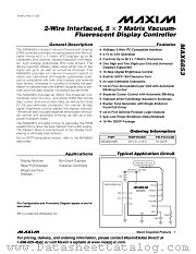 MAX6853 datasheet pdf MAXIM - Dallas Semiconductor