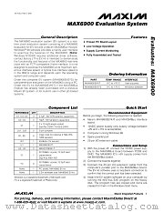 MAX6900EVSYS datasheet pdf MAXIM - Dallas Semiconductor