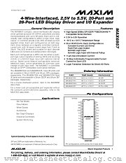 MAX6957 datasheet pdf MAXIM - Dallas Semiconductor