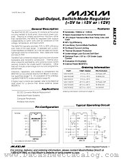 MAX743 datasheet pdf MAXIM - Dallas Semiconductor