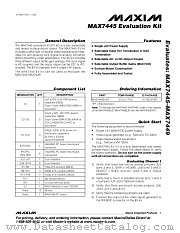 MAX7445EVKIT datasheet pdf MAXIM - Dallas Semiconductor
