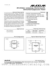 MAX7480 datasheet pdf MAXIM - Dallas Semiconductor