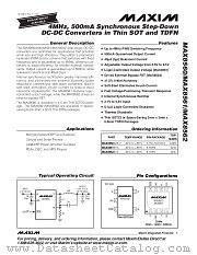 MAX8560 datasheet pdf MAXIM - Dallas Semiconductor