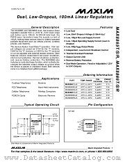 MAX8866S datasheet pdf MAXIM - Dallas Semiconductor