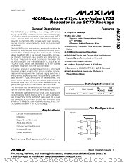 MAX9180 datasheet pdf MAXIM - Dallas Semiconductor