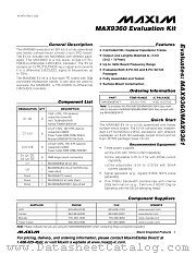 MAX9360EVKIT datasheet pdf MAXIM - Dallas Semiconductor