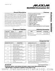 MAX9982EVKIT datasheet pdf MAXIM - Dallas Semiconductor