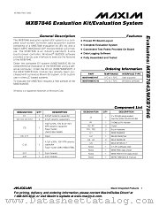 MXB7846EVSYS datasheet pdf MAXIM - Dallas Semiconductor