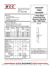 1N4948GP datasheet pdf Micro Commercial Components