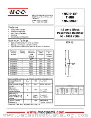 1N5396GP datasheet pdf Micro Commercial Components