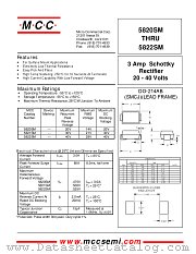 5822SM datasheet pdf Micro Commercial Components