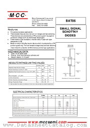 BAT86 datasheet pdf Micro Commercial Components