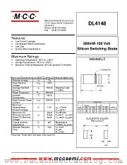 DL4148 datasheet pdf Micro Commercial Components