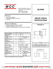 DL4448 datasheet pdf Micro Commercial Components