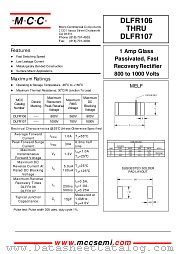DLFR107 datasheet pdf Micro Commercial Components
