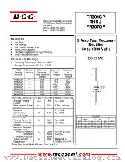 FR303GP datasheet pdf Micro Commercial Components